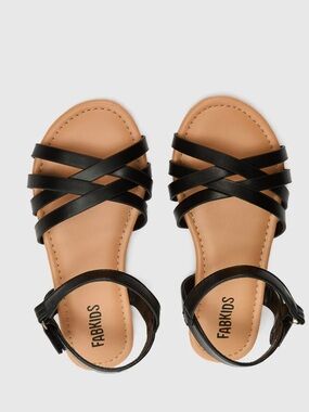 NEW JUSTFAB Multi Cross Sandal size: 1 big girl